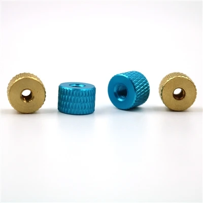 การปรับแต่งถั่ว knurled ที่แน่นด้วยมือสี
