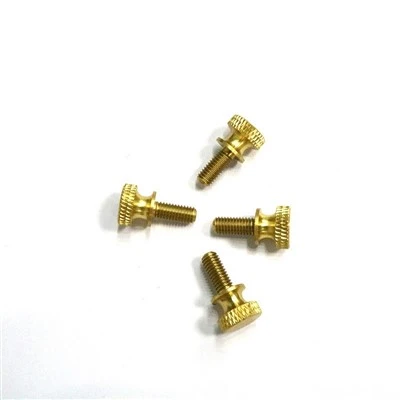 สกรูทองเหลือง knurled