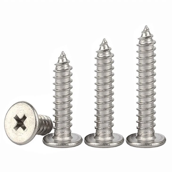 Stainless Steel Cross Thin Flat Head Tapping Screw Stainless Steel Cross Thin Flat Head Tapping Screw
